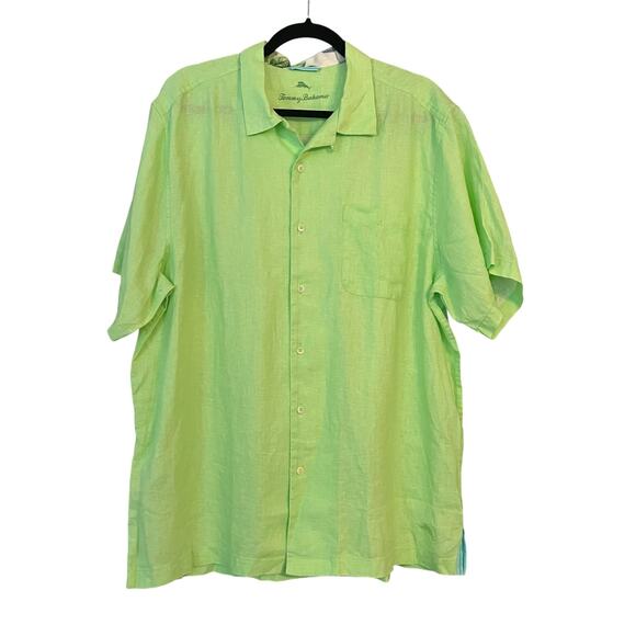 Tommy Bahama Linen Shirt Mens Large Button Up Beachy Summer Classic Lightweight - Picture 10 of 10